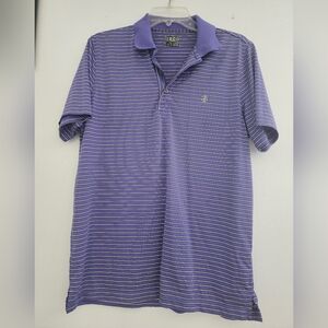 IZOD men's golf polo purple striped